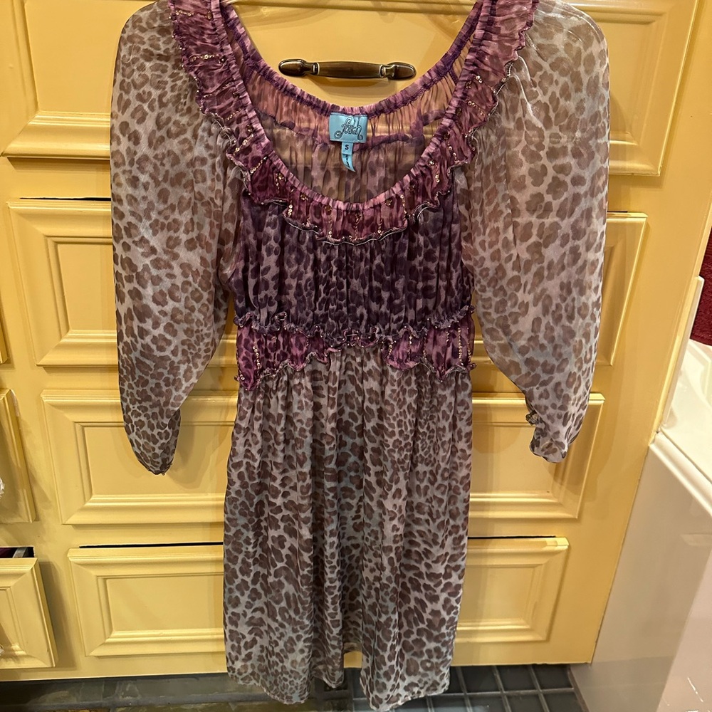Multi/leopard tunic